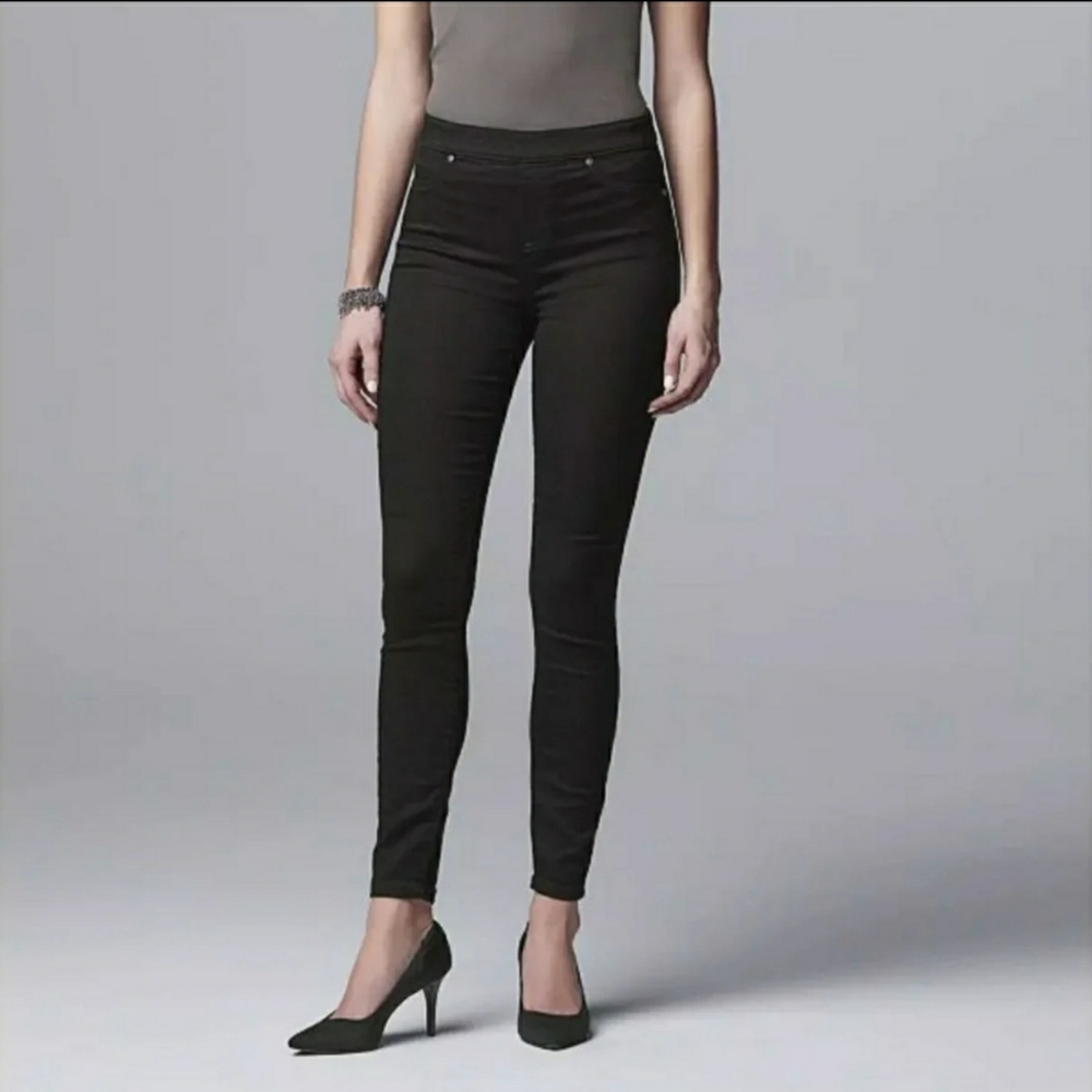 NWT Black Denim Legging